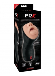 Мастурбатор-ротик Deep Throat Vibrating Stroker - Pipedream - в Сыктывкаре купить с доставкой