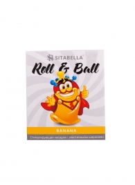 Стимулирующий презерватив-насадка Roll   Ball Banana - Sitabella - купить с доставкой в Сыктывкаре