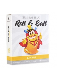 Стимулирующий презерватив-насадка Roll   Ball Banana - Sitabella - купить с доставкой в Сыктывкаре