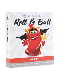 Стимулирующий презерватив-насадка Roll   Ball Cherry - Sitabella - купить с доставкой в Сыктывкаре