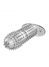 Закрытая прозрачная насадка Crystal sleeve - 12 см. - Erowoman-Eroman - в Сыктывкаре купить с доставкой