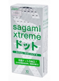 Презервативы Sagami Xtreme Type-E с точками - 10 шт. - Sagami - купить с доставкой в Сыктывкаре