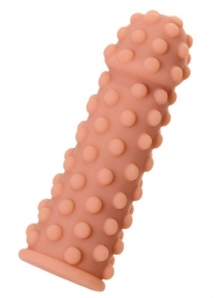 Телесная реалистичная насадка KOKOS Extreme Sleeve 02 с дополнительной стимуляцией - 12,7 см. - KOKOS - в Сыктывкаре купить с доставкой