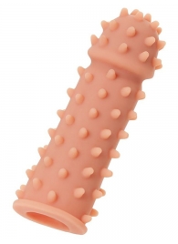 Телесная реалистичная насадка KOKOS Extreme Sleeve 03 с дополнительной стимуляцией - 12,7 см. - KOKOS - в Сыктывкаре купить с доставкой