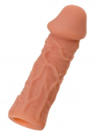 Телесная реалистичная насадка KOKOS Extreme Sleeve 05 с дополнительной стимуляцией - 12,7 см. - KOKOS - в Сыктывкаре купить с доставкой