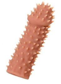 Телесная реалистичная насадка KOKOS Extreme Sleeve 07 с дополнительной стимуляцией - 12,7 см. - KOKOS - в Сыктывкаре купить с доставкой