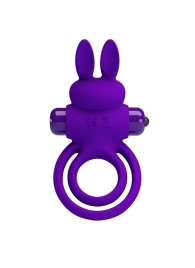 Фиолетовое эрекционное кольцо с вибростимуляцией клитора Vibrant Penis Ring III - Baile - в Сыктывкаре купить с доставкой