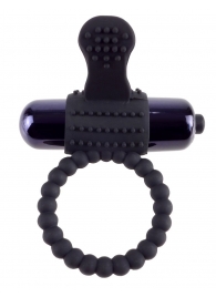 Черное эрекционное виброкольцо Vibrating Silicone Super Ring - Pipedream - в Сыктывкаре купить с доставкой