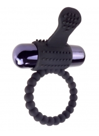 Черное эрекционное виброкольцо Vibrating Silicone Super Ring - Pipedream - в Сыктывкаре купить с доставкой