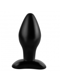 Черная анальная пробка среднего размера Large Silicone Plug - 13 см. - Pipedream