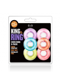 Набор из 6 эрекционных колец King of the Ring - Blush Novelties - в Сыктывкаре купить с доставкой