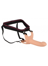 Силиконовый полый страпон на ремнях Silicone Strap-on - 16 см. - Orion - купить с доставкой в Сыктывкаре