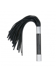 Черная плеть Easytoys Flogger With Metal Grip - 38 см. - Easy toys - купить с доставкой в Сыктывкаре