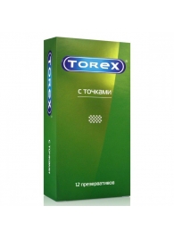 Текстурированные презервативы Torex  С точками  - 12 шт. - Torex - купить с доставкой в Сыктывкаре