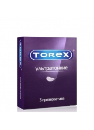 Презервативы Torex  Ультратонкие  - 3 шт. - Torex - купить с доставкой в Сыктывкаре