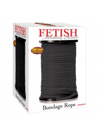 Черная веревка для связывания Bondage Rope - 60,9 м. - Pipedream - купить с доставкой в Сыктывкаре