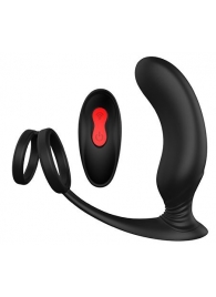 Черный массажер простаты REMOTE P-PLEASER - Dream Toys - в Сыктывкаре купить с доставкой