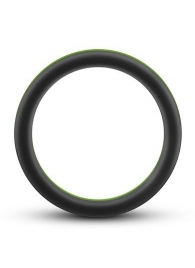 Черно-зеленое эрекционное кольцо Silicone Go Pro Cock Ring - Blush Novelties - в Сыктывкаре купить с доставкой