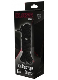 Черная веревка для бондажа BONDAGE ROPE - 10 м. - Dream Toys - купить с доставкой в Сыктывкаре