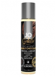Лубрикант с ароматом шоколада JO GELATO DECADENT DOUBLE CHOCOLATE - 30 мл. - System JO - купить с доставкой в Сыктывкаре