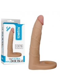 Телесная насадка-фаллоимитатор для двойного проникновения - 17 см. - Lovetoy - купить с доставкой в Сыктывкаре