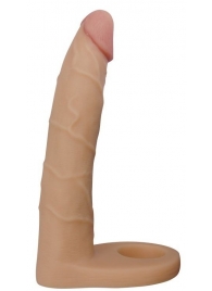 Телесная насадка-фаллоимитатор для двойного проникновения - 17 см. - Lovetoy - купить с доставкой в Сыктывкаре