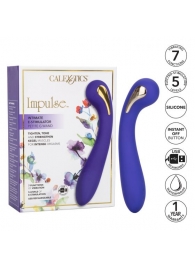 Фиолетовый вибромассажер с электростимуляцией Intimate Estim Petite G Wand - 19 см. - California Exotic Novelties - купить с доставкой в Сыктывкаре