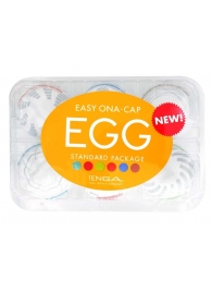 Набор из 6 мастурбаторов Tenga EGG Easy Beat с различным рельефом - Tenga - в Сыктывкаре купить с доставкой
