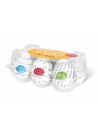 Набор из 6 мастурбаторов Tenga EGG Easy Beat с различным рельефом - Tenga - в Сыктывкаре купить с доставкой