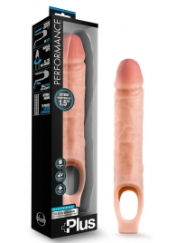 Телесный реалистичный фаллоудлинитель 10 Inch Silicone Cock Sheath Penis Extender - 25,4 см. - Blush Novelties - в Сыктывкаре купить с доставкой