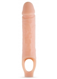 Телесный реалистичный фаллоудлинитель 10 Inch Silicone Cock Sheath Penis Extender - 25,4 см. - Blush Novelties - в Сыктывкаре купить с доставкой