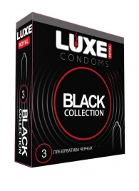 Черные презервативы LUXE Royal Black Collection - 3 шт. - Luxe - купить с доставкой в Сыктывкаре