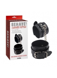 Черные наручники Be good Wrist Cuffs - Chisa - купить с доставкой в Сыктывкаре