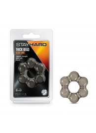 Дымчатое эрекционное кольцо Stay Hard Thick Bead Cock Ring - Blush Novelties - в Сыктывкаре купить с доставкой