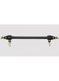 Черная распорка для ног Bound to You Faux Leather Spreader Bar - 50,8 см. - Fifty Shades of Grey - купить с доставкой в Сыктывкаре