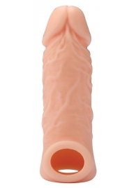 Телесная насадка EXTENDER WITH BALL STRAP 5.5 - 14 см. - Dream Toys - в Сыктывкаре купить с доставкой