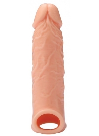 Телесная насадка EXTENDER WITH BALL STRAP 6.5 - 17 см. - Dream Toys - в Сыктывкаре купить с доставкой