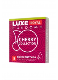 Презервативы с ароматом вишни LUXE Royal Cherry Collection - 3 шт. - Luxe - купить с доставкой в Сыктывкаре