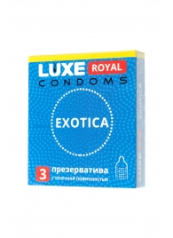 Текстурированные презервативы LUXE Royal Exotica - 3 шт. - Luxe - купить с доставкой в Сыктывкаре