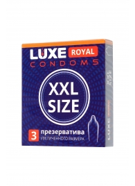 Презервативы увеличенного размера LUXE Royal XXL Size - 3 шт. - Luxe - купить с доставкой в Сыктывкаре