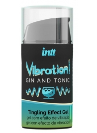 Жидкий интимный гель с эффектом вибрации Vibration! Gin   Tonic - 15 мл. - INTT - купить с доставкой в Сыктывкаре