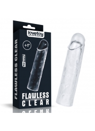 Прозрачная насадка-удлинитель Flawless Clear Penis Sleeve Add 1 - 15,5 см. - Lovetoy - в Сыктывкаре купить с доставкой