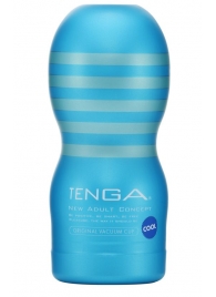 Мастурбатор с охлаждающей смазкой TENGA Original Vacuum Cup Cool - Tenga - в Сыктывкаре купить с доставкой