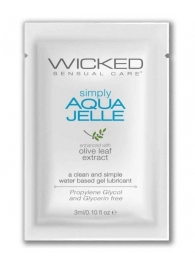 Гель-лубрикант Simply Aqua Jelle - 3 мл. - Wicked - купить с доставкой в Сыктывкаре