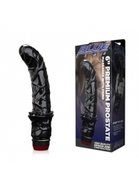 Черный вибромассажер простаты 6  Premium Prostate Massager - BlueLine - в Сыктывкаре купить с доставкой