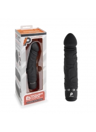 Черный вибратор-реалистик 6.5  Girthy Realistic Vibrator - 19 см. - PowerCocks