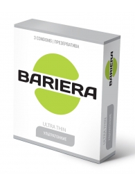 Ультратонкие презервативы Bariera Ultra Thin - 3 шт. - Bariera - купить с доставкой в Сыктывкаре