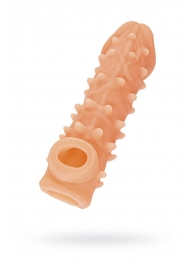 Телесная закрытая насадка с пупырышками Cock Sleeve Size S - 13,8 см. - KOKOS - в Сыктывкаре купить с доставкой