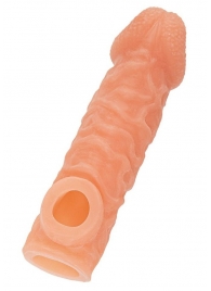 Телесная закрытая насадка с шершавой головкой Cock Sleeve Size S - 13,8 см. - KOKOS - в Сыктывкаре купить с доставкой