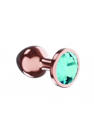 Пробка цвета розового золота с малиновым кристаллом Diamond Topaz Shine L - 8,3 см. - Lola Games - купить с доставкой в Сыктывкаре
